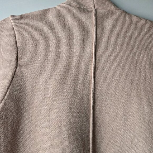 Chicwish Classy Open Front Knit Coat in Light Tan ~ Medium - Picture 6 of 8